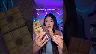 Which chocolate sounds the best 🍫 asmr shorts [upl. by Shirline]