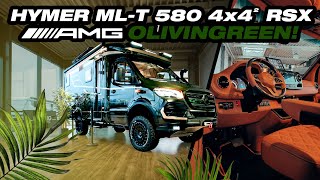 HYMER MLT 580 4x4² RSX  AMG Olivingreen [upl. by Brocky]