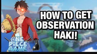 how to get observation haki [upl. by Allisirp]