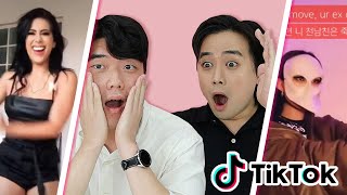 BAILES DE TIKTOK COREANO VS LATINO [upl. by Otreblasiul]