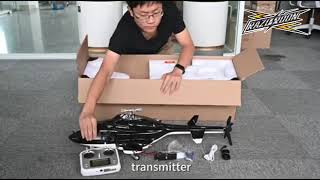 Unboxing of the airwolf helicopter rc helicopter airwolf fyp [upl. by Nnaharas]