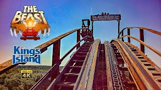 2024 The Beast Roller Coaster On Ride Front Seat 4K POV Kings Island [upl. by Lindell]