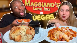 The BEST Italian Food on the Las Vegas Strip Maggianos Little Italy [upl. by Pine]