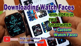 Downloading Watch Faces with RDFit in IW8 Smartwatch [upl. by Hertzfeld777]