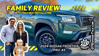 2024 Nissan Frontier Pro4x  Family Review with Child Seat Installation [upl. by Ambrose]