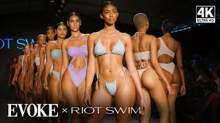 RIOT SWIM 2023 Collection in Ultra 4K OFFICIAL UNCUT SHOW Miami Swim Week  EVOKE Runway [upl. by Lenard]