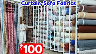 Charminar Wholesale Retail Curtains ₹ 120 Fabric For Curatain Sofa Avl Charminar Handlooms Market [upl. by Aihtak]