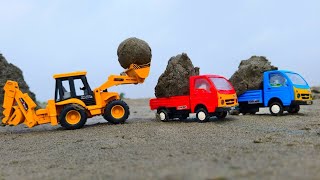 JCB3DX And Mini Dump Truck And Tractor Working Video  JCB Khudai Wala  Cng Truck Auto Moynul Toys [upl. by Holbrooke483]