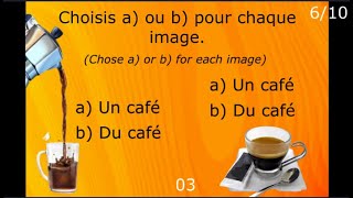 A1A2  DU DE LA DE L DES  Articles Partitifs  French Grammar Quiz [upl. by Benildis]