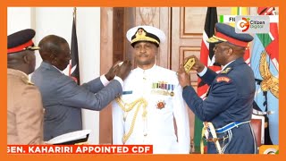 President Ruto appoints General Kahariri as new CDF [upl. by Urbannai65]