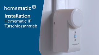 Homematic IP  Installation eines Türschlossantriebs [upl. by Kariv]