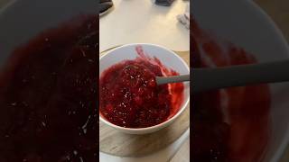 CRANBERRY SAUCE RECIPE TUTORIAL HOMEMADE  homemade recipe cranberrysauce shorts howtomake [upl. by Berkly]