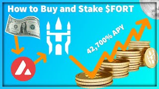 How to Buy and Stake FORT on Avalanche  Fortress DAO Tutorial [upl. by Rann]