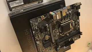 Распаковка материнской платы MSI H510M PRO  E под сокет LGA 1200 купил крайне дёшево к i3 10100f [upl. by Nnarefinnej807]