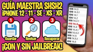 TUTORIAL CON y SIN PC ✅ SUBEBAJA DE iOS CON TUS SHSH2 A12 e inferiores [upl. by Nolram]