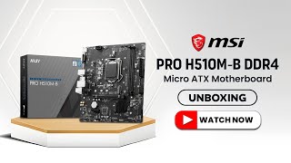 MSI PRO H510MB DDR4 Micro ATX Motherboard  UNBOXING  BUY NOW  KRGKART [upl. by Nicolas]