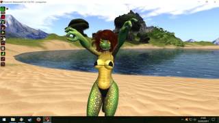 anthro croco kobold bento hands second life LIO [upl. by Yelsel403]