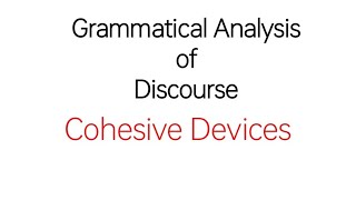 Cohesive Devices Grammatical Analysis of Discourse in UrduHindi Discourse Studies [upl. by Nnylrebma]