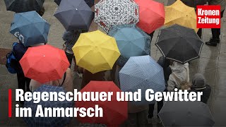 Regenschauer und Gewitter im Anmarsch  kronetv NEWS [upl. by Allie231]