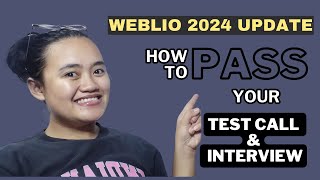 WEBLIO 2024 UPDATE HOW TO PASS YOUR TEST CALL amp INTERVIEW WITH WEBLIO [upl. by Mahla]