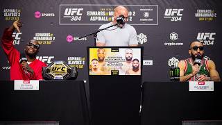 UFC 304 PreFight Press Conference Highlights [upl. by Kursh]