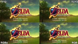 OoT 3DS Capture Color Test and Comparison [upl. by Belcher]