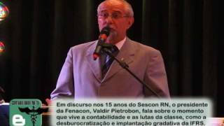 Discurso de Valdir Pietrobon nos 15 anos do Sescon RN [upl. by Lig]