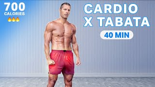 700 Calorie Burn 40Minute HighIntensity Cardio Tabata Routine [upl. by Nedroj]