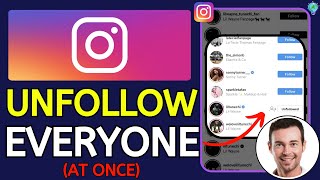 Instagram How to Unfollow Everyone At Once 2024 Update [upl. by Atterol]