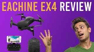 Eachine Ex4  Aurora X12 drone review 3 axis under 250 [upl. by Lahcsap281]