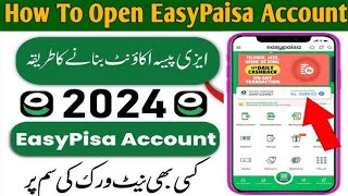 Easypaisa Account banane ka tarika  Easypaisa Account Kaise Banaye [upl. by Alicec]