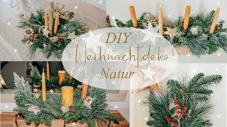 DIY WEIHNACHTSDEKO IM HAUS ´24 I Natur Holz I Einfach amp Schnell [upl. by Aronow]