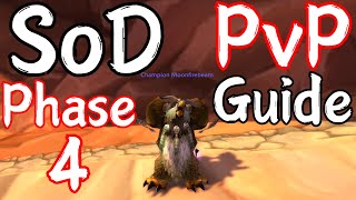 Boomkin PvP Guide Phase 4 Season of Discovery BiS PreBiS Talents Runes Professions amp More [upl. by Beare]