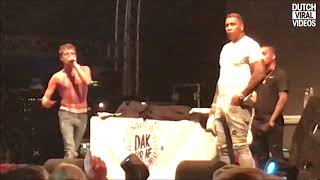 Dutch rapper Lil Kleine hires bodyguard to save him from beer showers [upl. by Gershon]