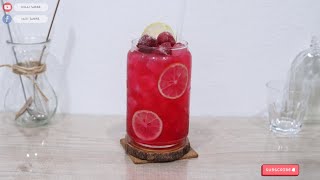 Italian Soda  How to make Italian red soda  Easy and Delicious  Homa cafe 🧊🍹 [upl. by Illene]