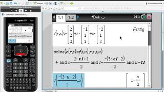 Lage von Ebenen Parameterform Koordinatenform CAS Nspire [upl. by Purcell166]