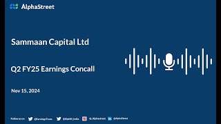 Sammaan Capital Ltd Q2 FY202425 Earnings Conference Call [upl. by Yorgerg]