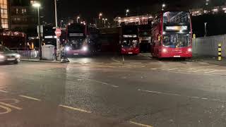 London Buses Romford Station Bus stand  27 Nov 20 PT 1 [upl. by Melita922]