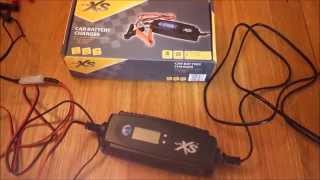 My CAR MOTORCYCLE ALDI BATTERY CHARGER AUTO XS Movie [upl. by Bussey]