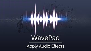 How to Add Audio Effects  WavePad Audio Editor Tutorial [upl. by Betsy]