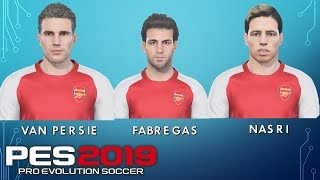 Arsenal 2011 ft Van Persie Nasri Fabregas PES 2019  Real Lets Game [upl. by Tillinger]