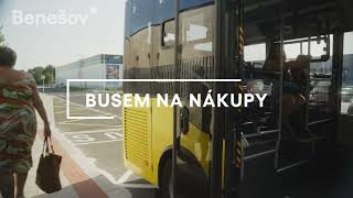 MHD Benešov  Za nákupy busem z centra i přilehlých osad [upl. by Noivert]