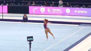 Coline Devillard 🇫🇷  Floor  Podium Training  World Championships 2023 [upl. by Yatnahs]