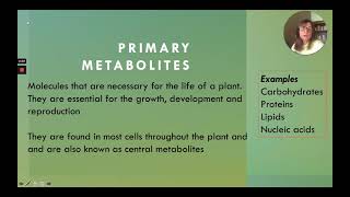 Plant Primary and Secondary Metabolites [upl. by Llenaj]