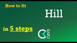 How to fit Hill model in ONLY 5 STEPS [upl. by Godwin]