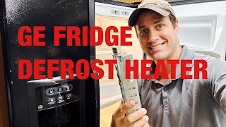 GE refrigerator not cooling properly and icing up  Quick defrost heater change wr51x10055 [upl. by Nitsid]