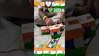 How To Make India 🇮🇳 On 3by3 Rubics Cube shorts flags viralvideo [upl. by Cass]