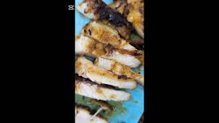 its super delicious Caesar chicken salad with crotons❤️❤️❤️fresh salad chcken viralvideo [upl. by Morez597]