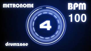 드럼존 메트로놈 100 BPM  Metronome  Click amp Voice  1 hour [upl. by Falito]