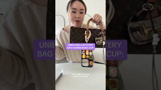 UNBOXING A MYSTERY BAG CHARM BOBA CUP✨ handbagcollection mysteryunboxingmysterybag [upl. by Allemac]